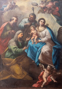 Corrado Giaquinto, Sacra Famiglia con Sant'Anna e San Gioacchino, prima metà sec. XVIII, Giurdignano (Le), Chiesa Madre